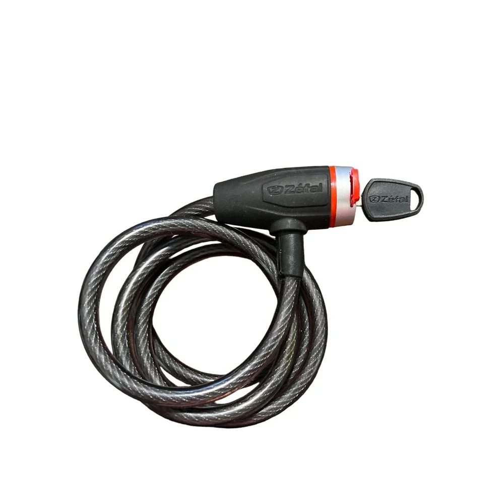 Zefal 5' Black Bicycle Cable Lock with Key Bike Scooter Car